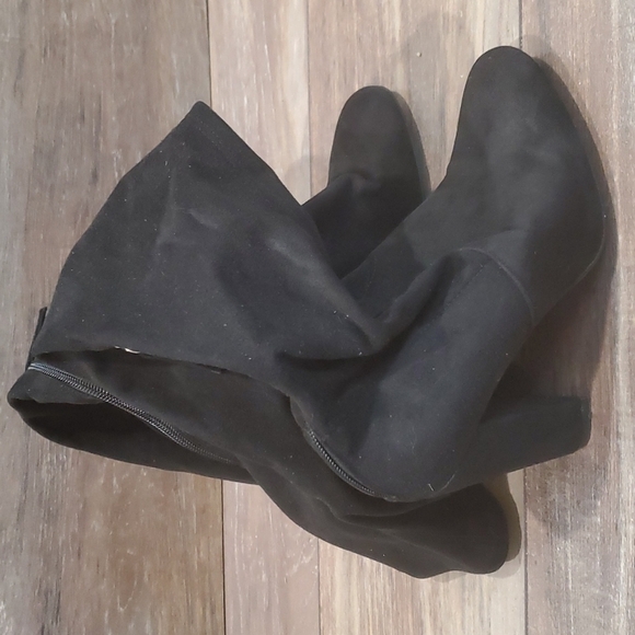 Steve Madden Emotional Suede Over the Knee Bootsheels shoes boots 7M - Picture 3 of 12